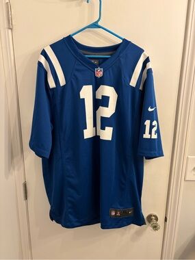 NFL Blue Nike XL Football Jersey with White Accents! Andrew Luck